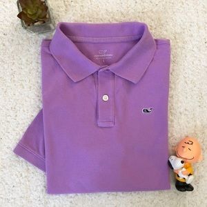 Vineyard Vines Purple Polo Shirt Boys Large